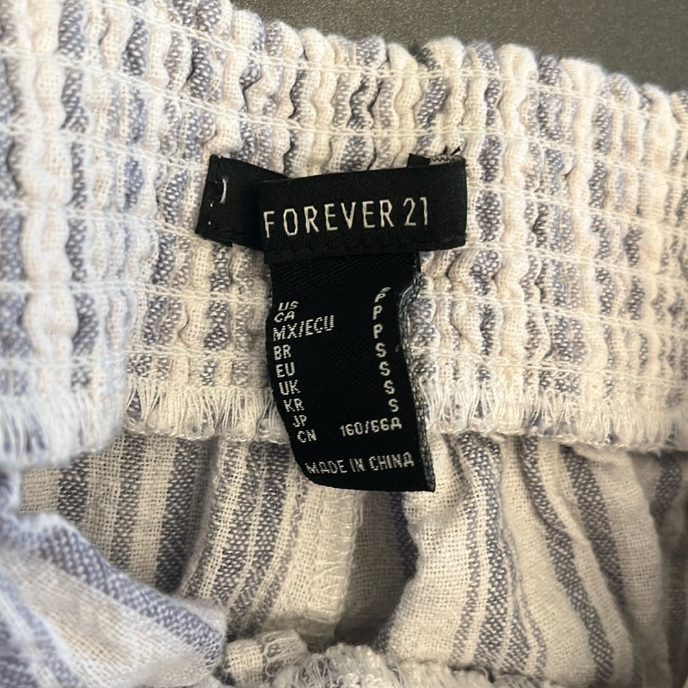 Grey/white shorts from forever 21